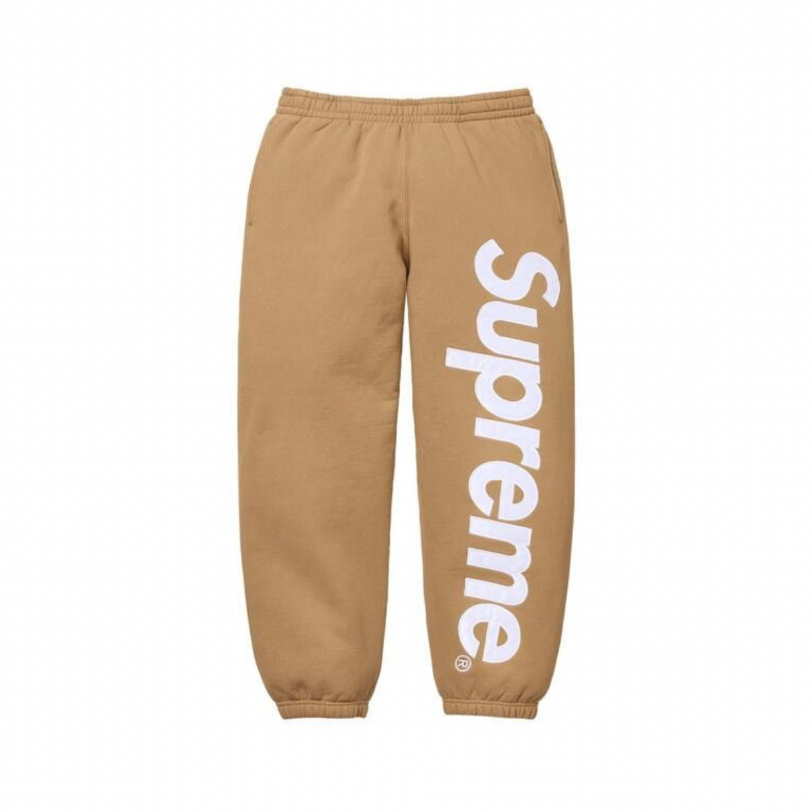 Supreme Satin Appliqué Sweatpant 'Light Tan'