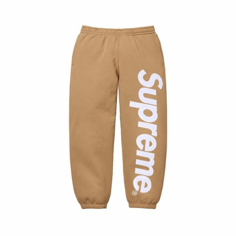 Supreme Satin Appliqué Sweatpant 'Light Tan'