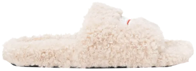Balenciaga Furry Slides 'White/Cream'