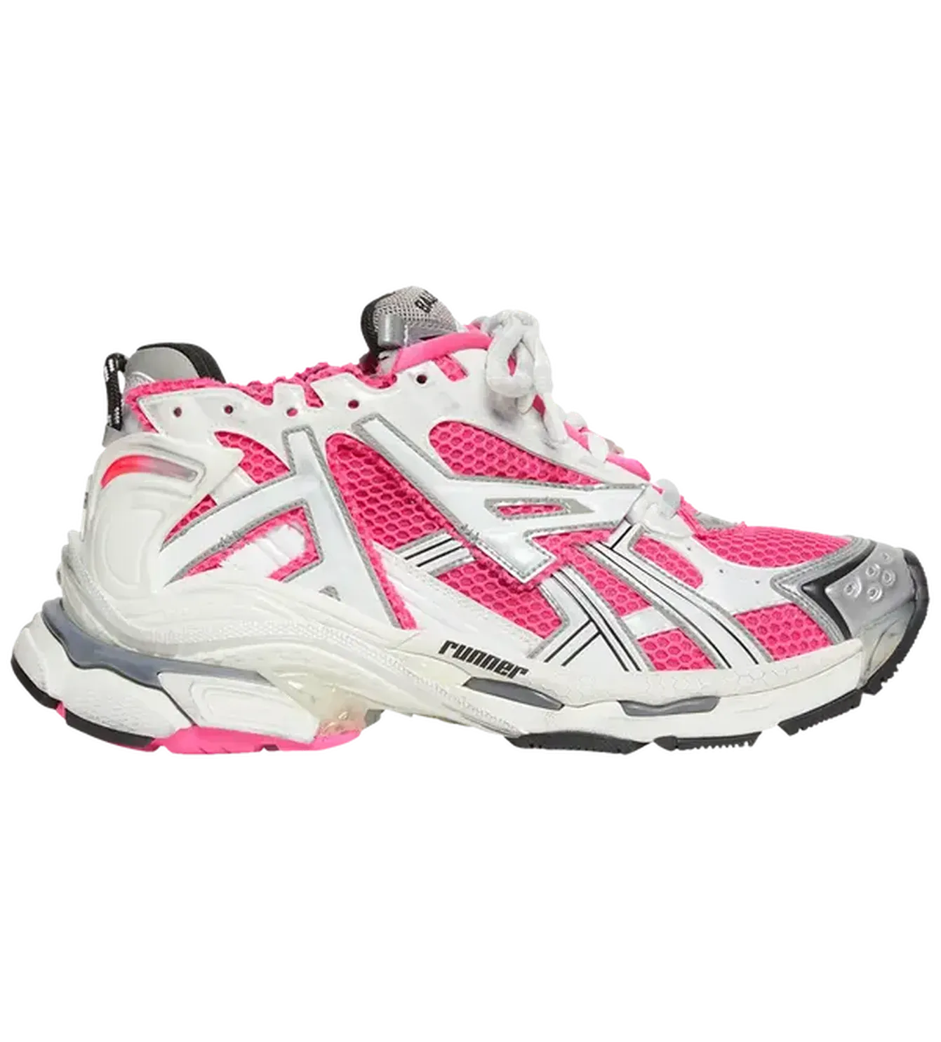 Balenciaga Runner Sneaker 'White Neon Pink'
