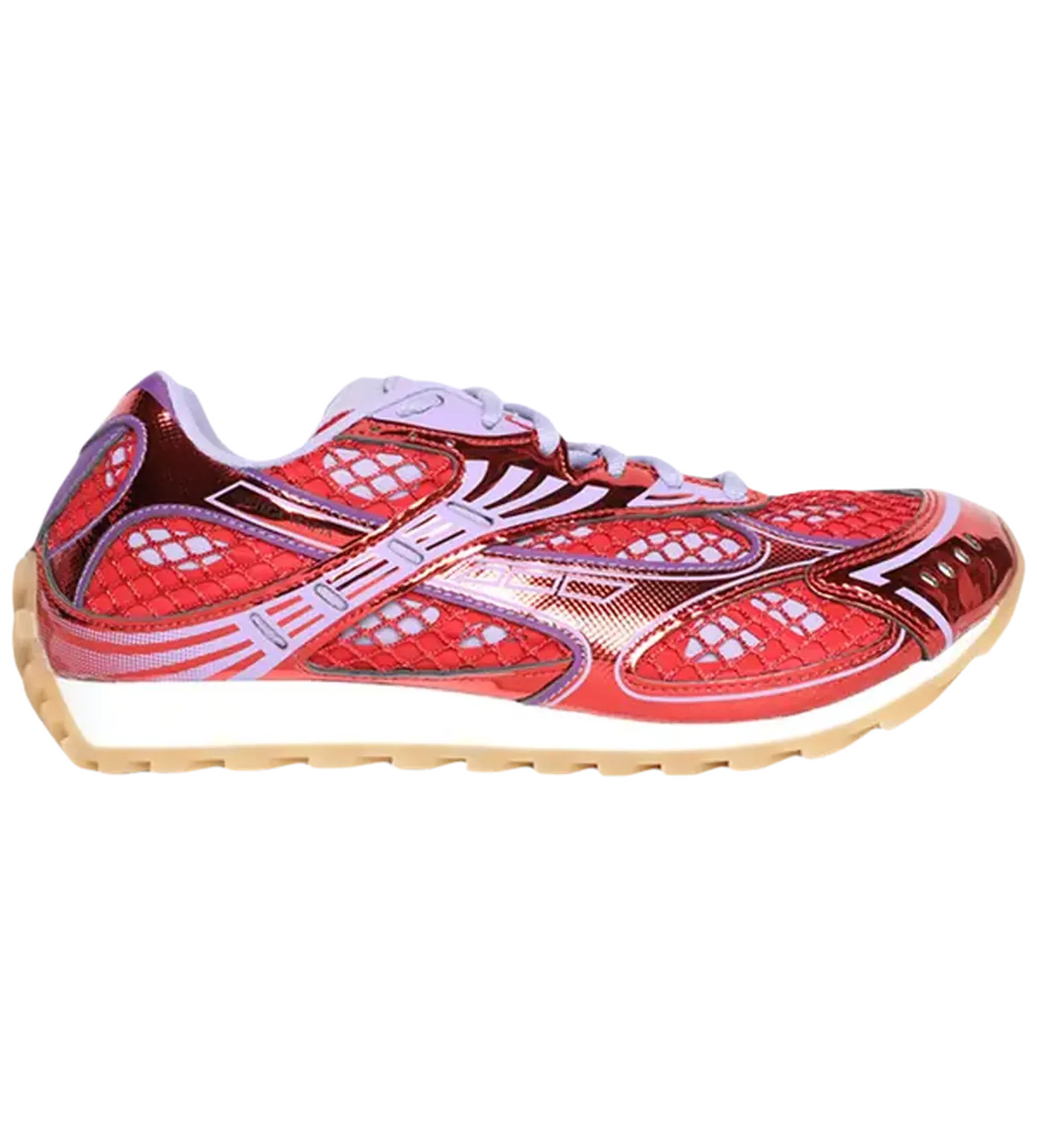 Bottega Veneta Orbit Sneaker 'Metallic Red Wisteria'