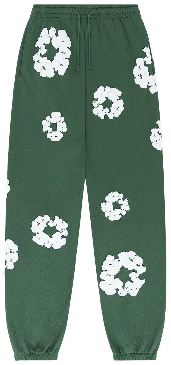 Denim Tears The Cotton Wreath Sweatpants 'Green'