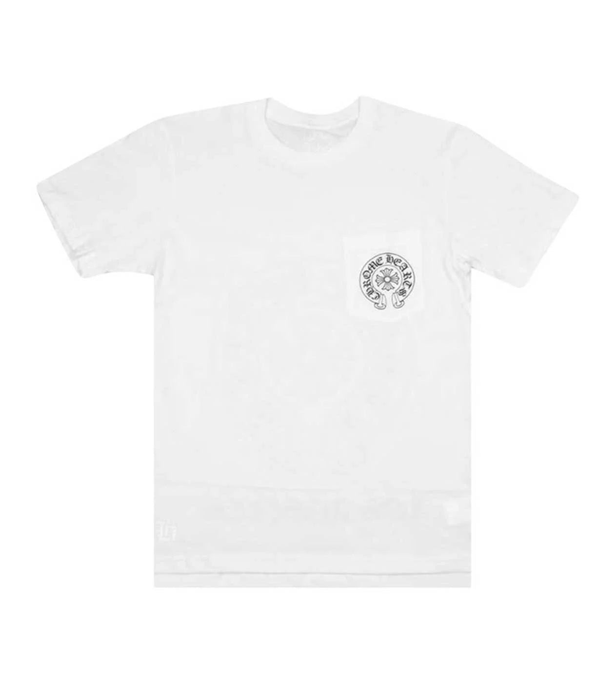Chome Hearts Horseshoe Logo Pocket White Shirt