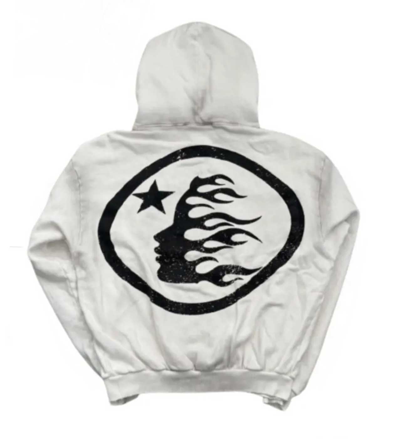 Hellstar *Unreleased* Records Flame Glitter Zip Up Hoodie