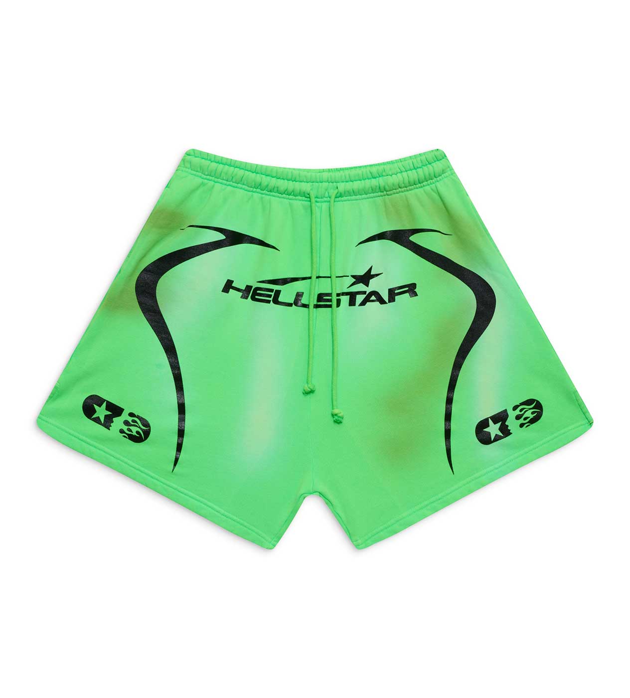 Hellstar Warm Up 7 on 7 Shorts Neon Green