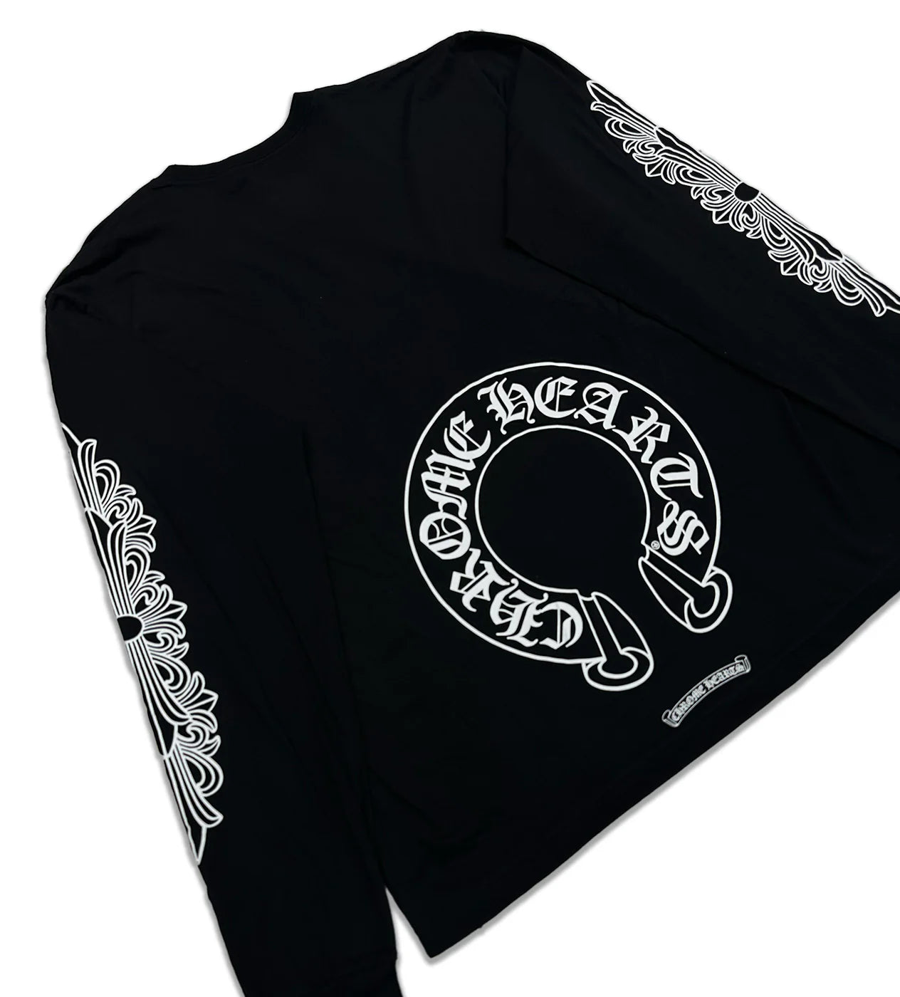 CHROME HEARTS BLACK HORSESHOE L/S TEE