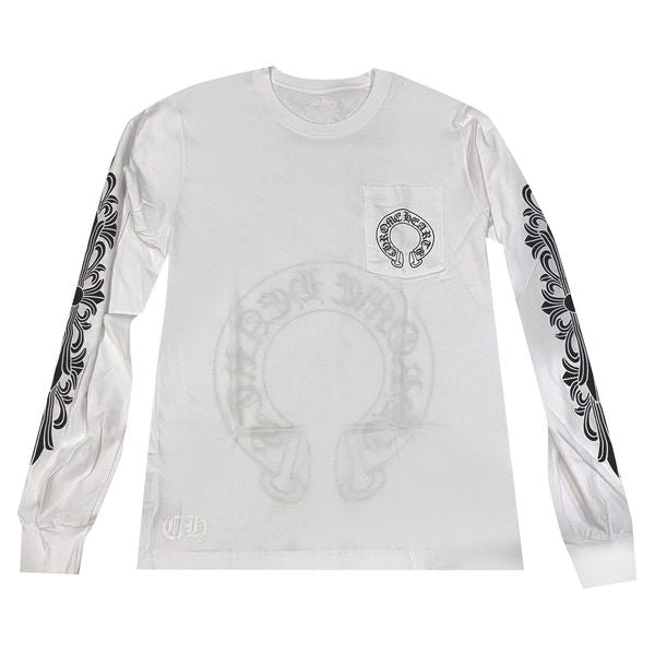 Chrome Hearts Floral Long-Sleeve 'White/Black'