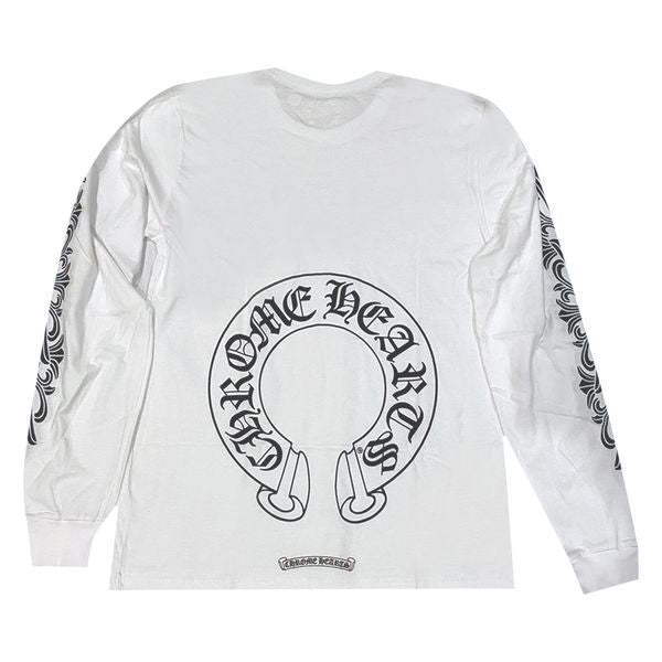 Chrome Hearts Floral Long-Sleeve 'White/Black'