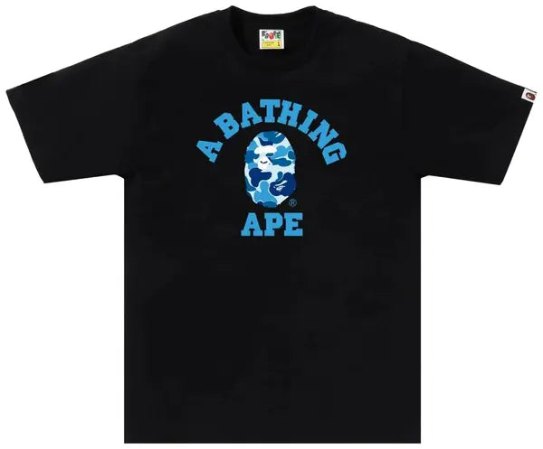 BAPE ABC Camo College Tee 'Black/Blue'