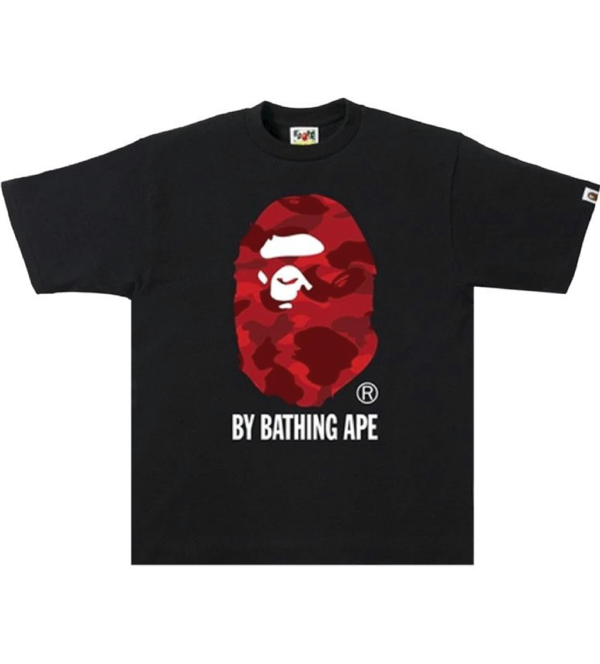 BAPE Color Camo By Bathing Ape Tee 'Black/Red'