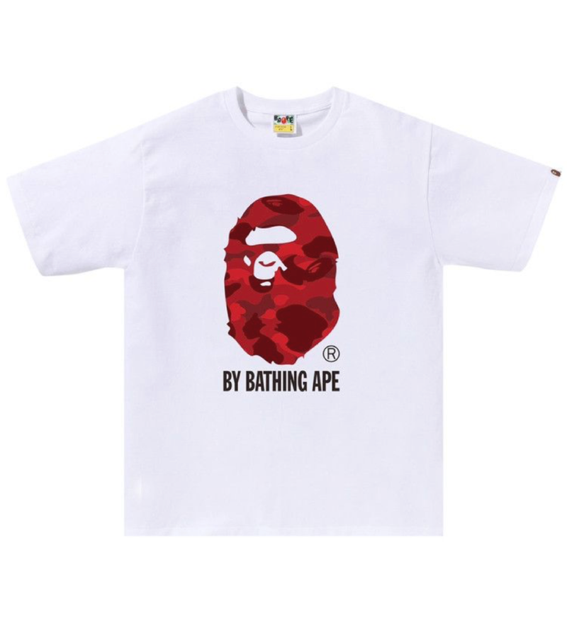 BAPE Color Camo By Bathing Ape Tee 'White/Red'
