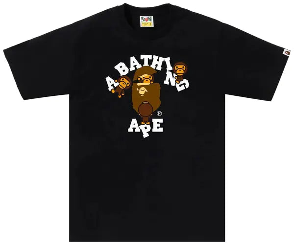 BAPE College Milo Tee 'Black'