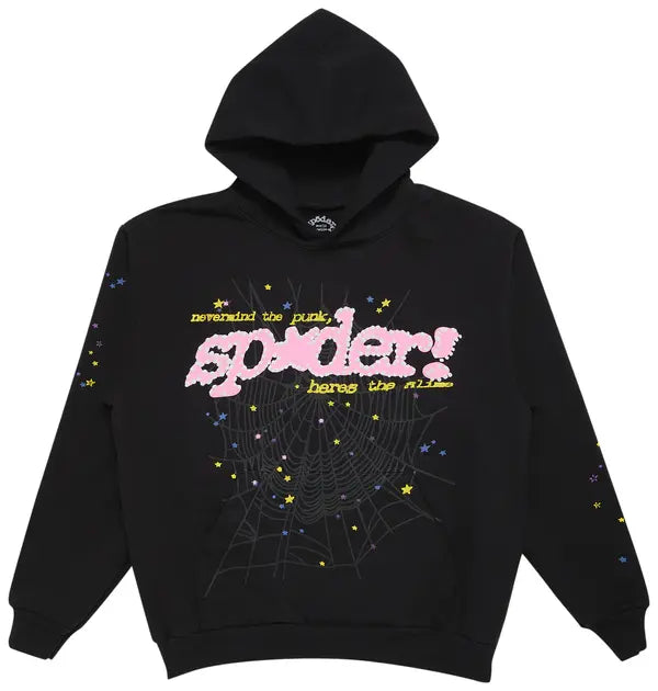 Sp5der P*nk V2 Hoodie 'Black'
