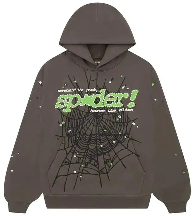 Sp5der Punk V2 Hoodie 'Slate Grey'