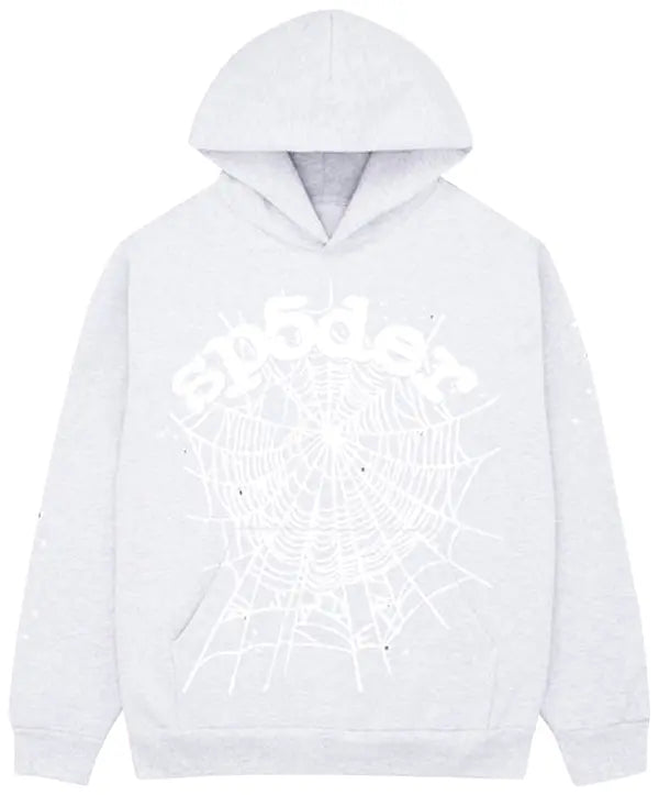 Sp5der OG Web Hoodie 'Heather Grey'