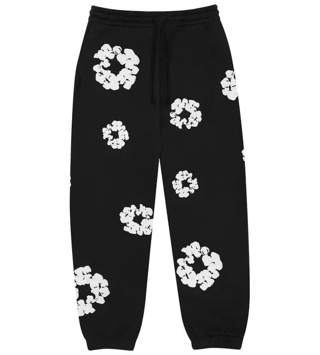 Denim Tears The Cotton Wreath Sweatpants 'Black'