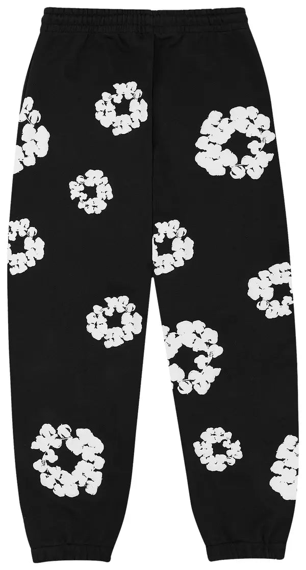 Denim Tears The Cotton Wreath Sweatpants 'Black'