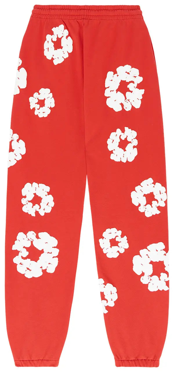 Denim Tears The Cotton Wreath Sweatpants 'Red'