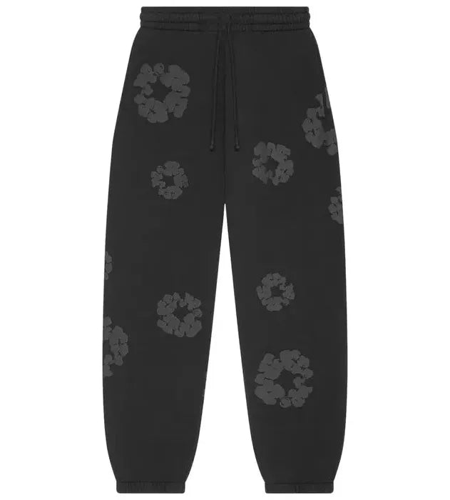Denim Tears Mono Wreath Sweatpants 'Black'