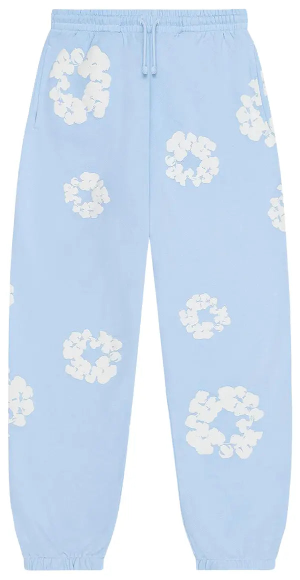 Denim Tears The Cotton Wreath Sweatpants 'Powder Blue'