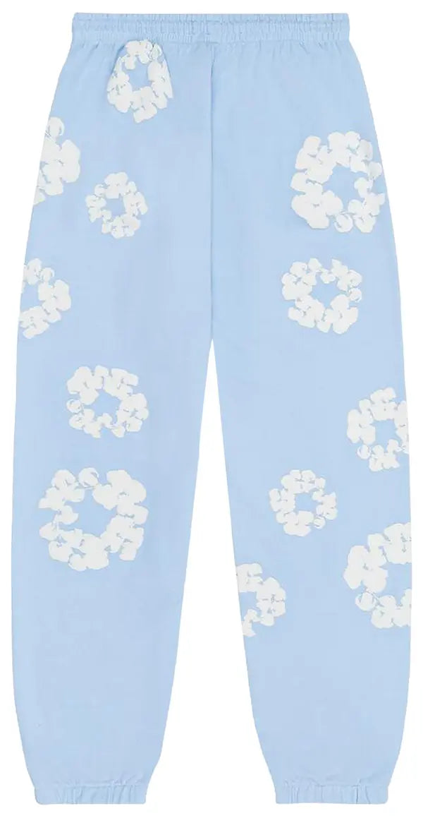 Denim Tears The Cotton Wreath Sweatpants 'Powder Blue'