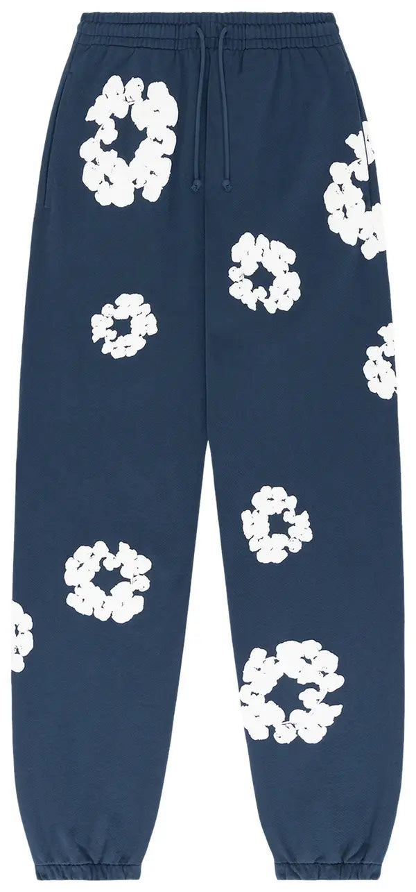Denim Tears The Cotton Wreath Sweatpants 'Navy'