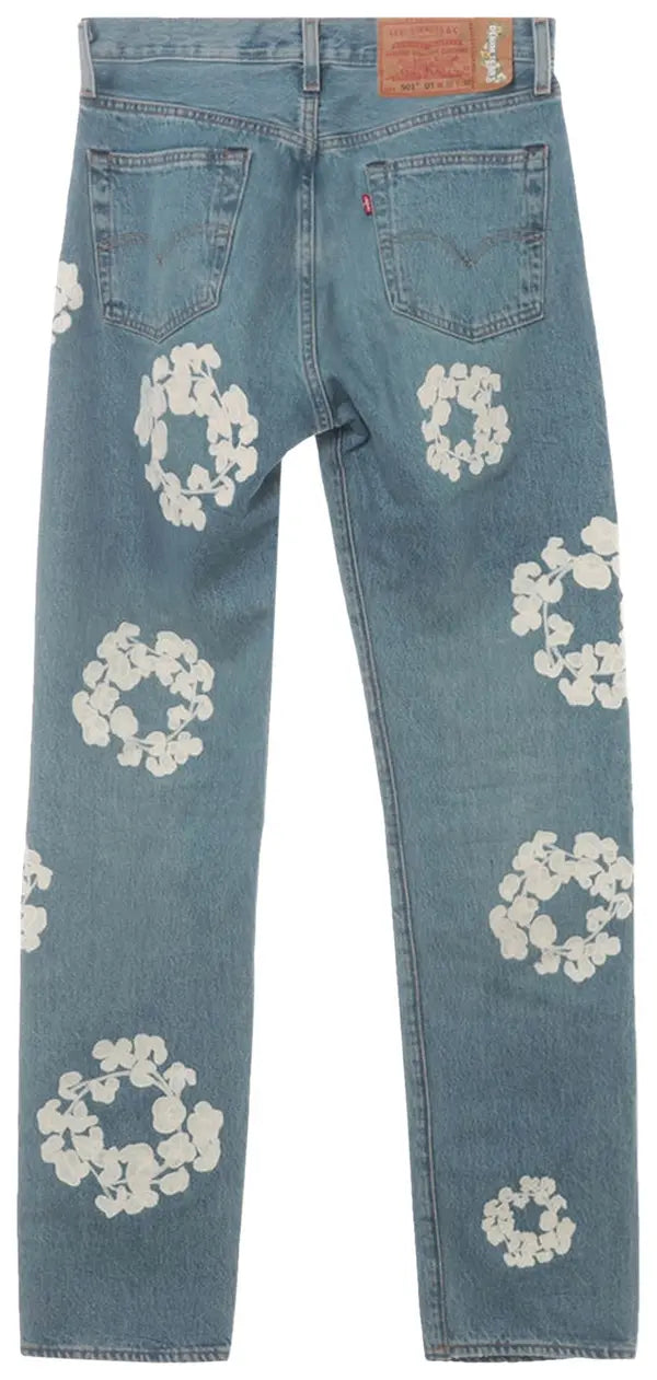 Levi's x Denim Tears Logo Japan Embroidered Denim Jeans 'Blue'