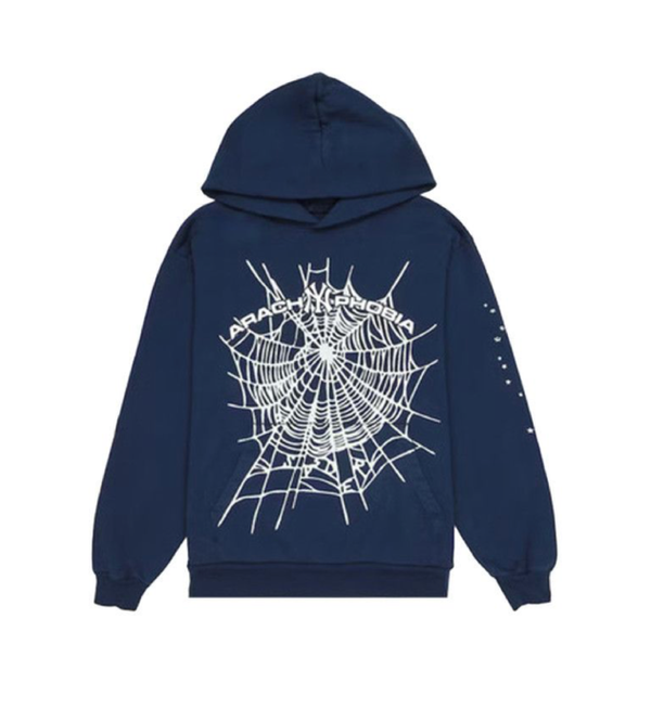 Sp5der Arach NY Phobia Hoodie 'Navy'