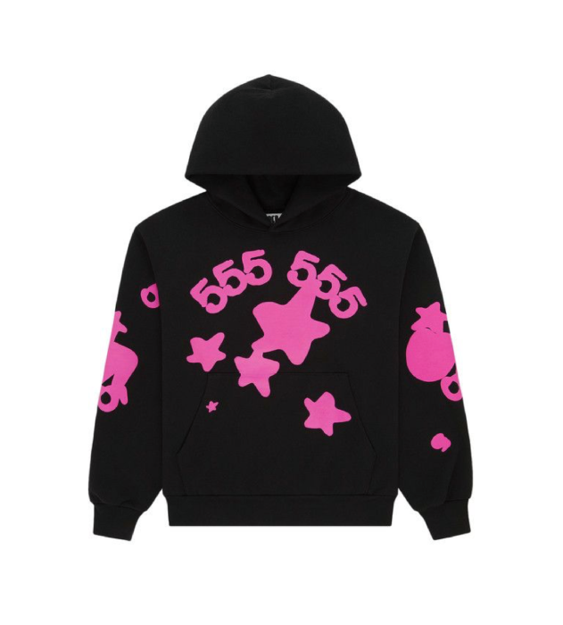 Sp5der Angel Number Beluga Hoodie 'Black'