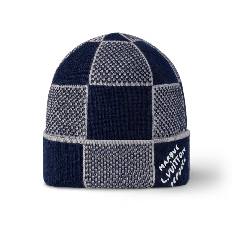 Louis Vuitton Damier Heritage Beanie Blue