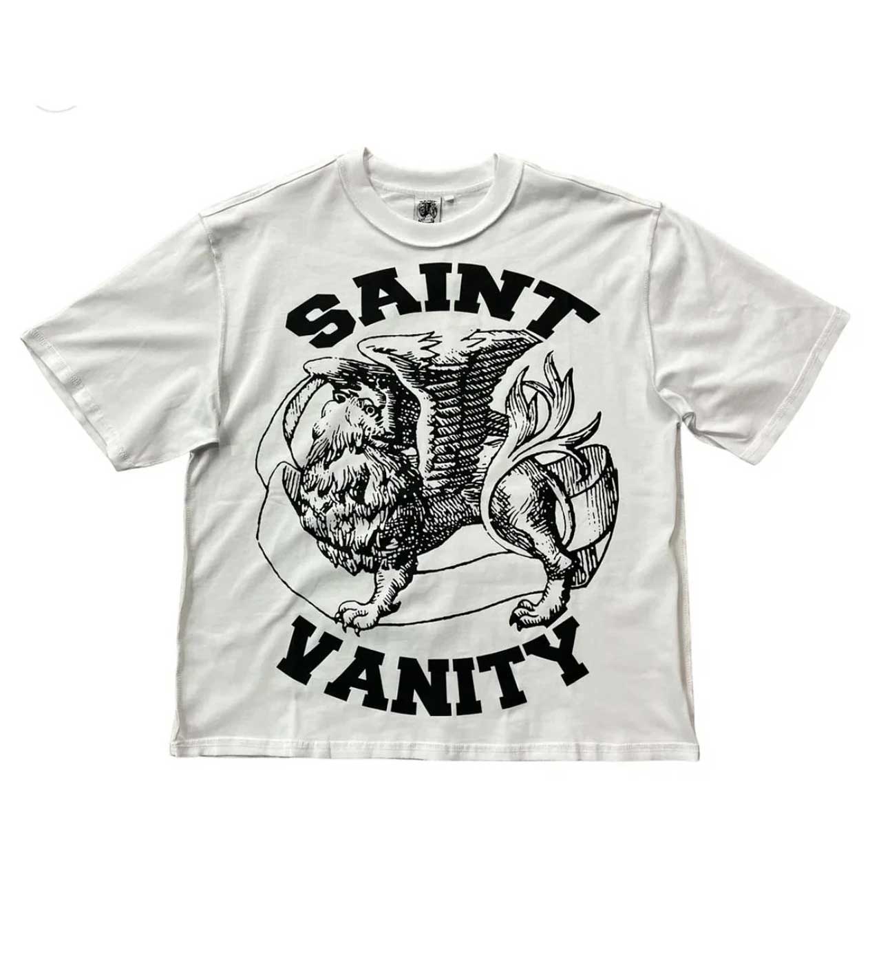 Saint Vanity Griffin Tee White/Black